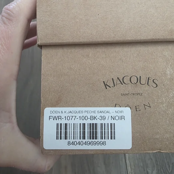 NWT Dôen K.Jacques Handmade Black Leather Sandals - Picture 13 of 16